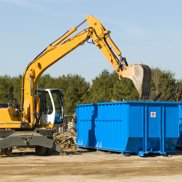 is there a minimum or maximum amount of waste i can put in a residential dumpster in Weston WV